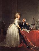 Jacques-Louis David Antoine-Laurent Lavoisier and His Wife oil painting reproduction